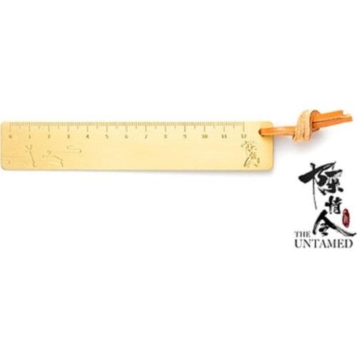 The Untamed Grandmaster of Demonic Cultivation Wangji Wuxian Copper Brass Ruler Cosplay props gifts