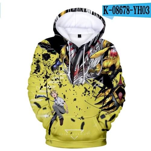 New Anime Digimon Adventure Hoodies 3D Printed High-Quality a dults Kids Fashion Hoodedis Sweatshirt Boys/girl Streetwear Hoodie