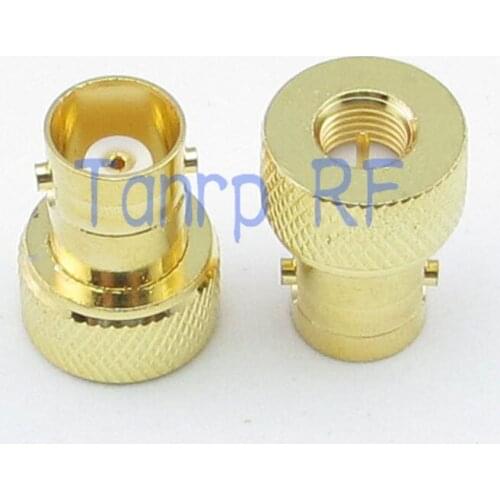 Wholesale BNC female jack to SMA male plug straight Gold RF coaxial connector adapter cable