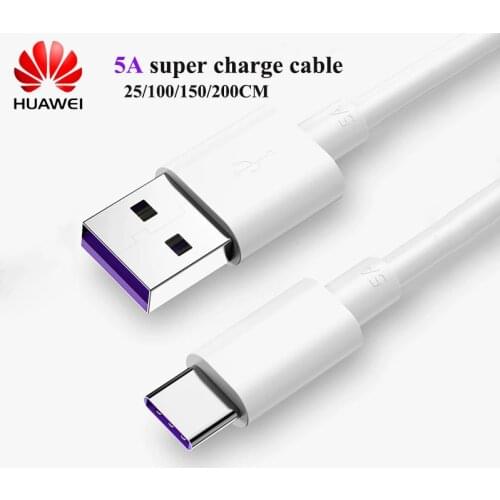 Original huawei mate 30 super fast charge cable USB 3.1 TYPE C date line for P30 P20 Pro lite Mate 20 10 Pro P10 Plus lite honor