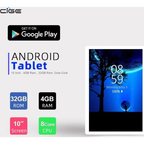 10 Inch Tablet Pc 4GB 32GB Android 9.0 Octa Core Phone Call 4G LTE Network Google GPS WiFi Bluetooth IPS Tablet 10.1