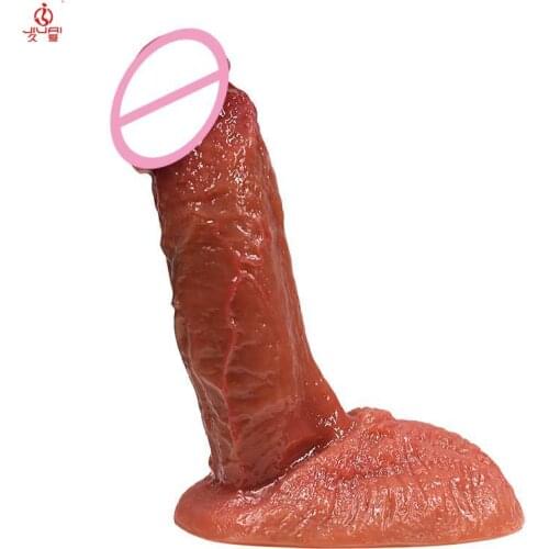 Jiuai Soft Material Hug Realistic Dildos Female Vagina Clitoral Stimulation Masturbation Sex Toys for Woman