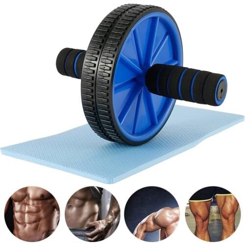 AB Wheel Roller Abdominal Exercise No Noise Abdominal Wheel Ab Roller with Mat For Arm Waist Leg Exercise Gym Fitness Equipment