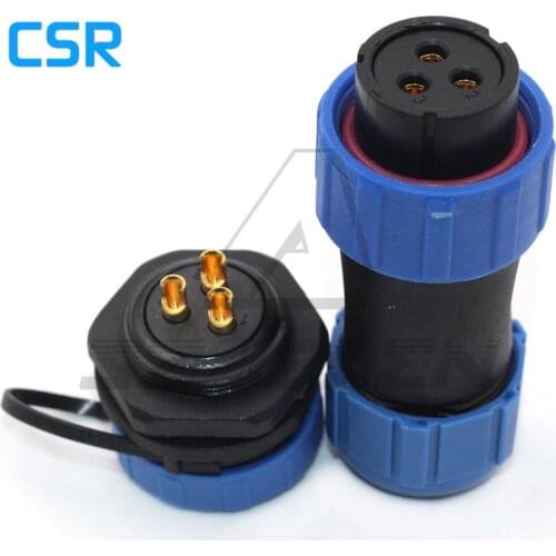SP2110/S3-P3, 3pin Waterproof connector ,IP68 Industrial Connectors, led power connector plug and socket