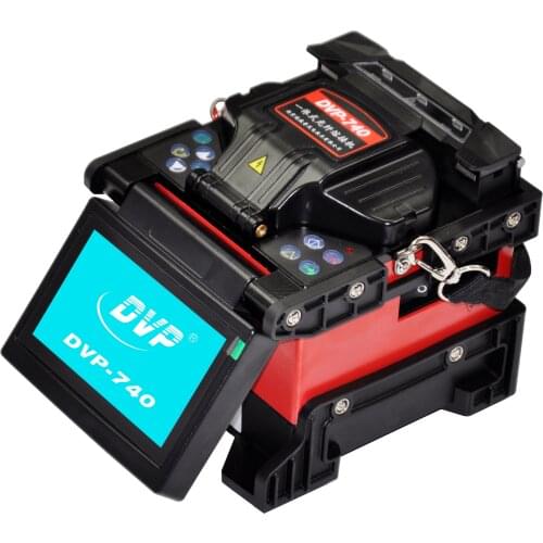 DVP 740 Single FTTH Drop Cable Fiber Fusion Splicing Machine Fiber Optic Equipment with Fiber Cleaver