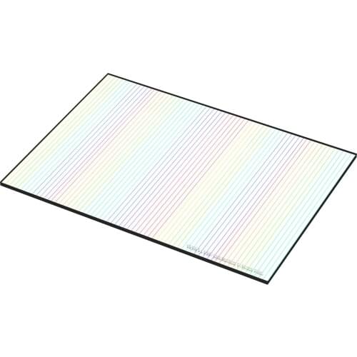 VAXIS VFX 4x5.65" 1, 2, 3 mm Rainbow V-Streak Filter Constructed From Water White Glass For optical clarity