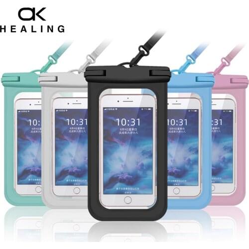 Universal Waterproof Phone Swimming Bag For iPhone 12 11 Pro Max XR bag for Samsung A51 A52 A72 Redmi Note 10 9 8 Pro Cover Case