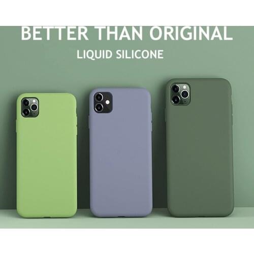 Liquid Silicone Bumper For iPhone 12 Case For iPhone 12 Cover Shockproof Bumper Soft Protective Phone Case For iPhone 12 Pro Max