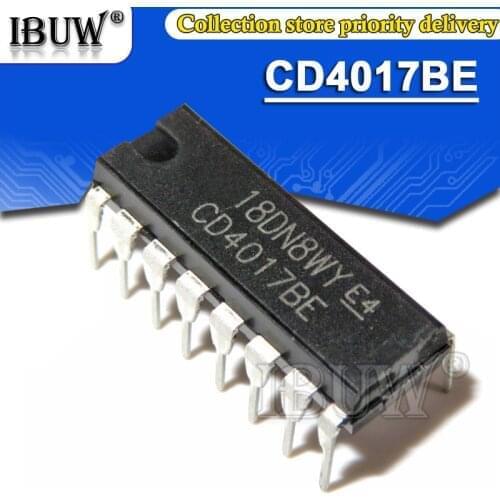 10PCS CD4017BE DIP16 CD4017 DIP-16 DIP CD4017BD