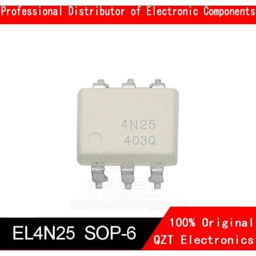 10pcs/lot 4N25S EL4N25 SMD SOP6 4N25SR2M 4N25S 4N25 In Stock