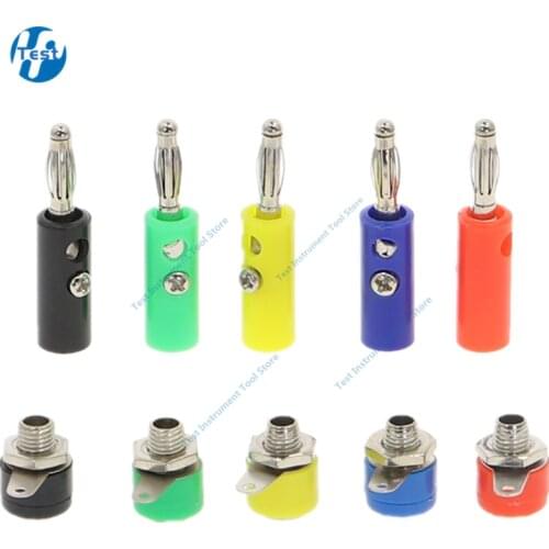 10 X Audio Speaker Screw Banana Plugs Connectors 4mm, IN STOCK, FREE SHIPPING