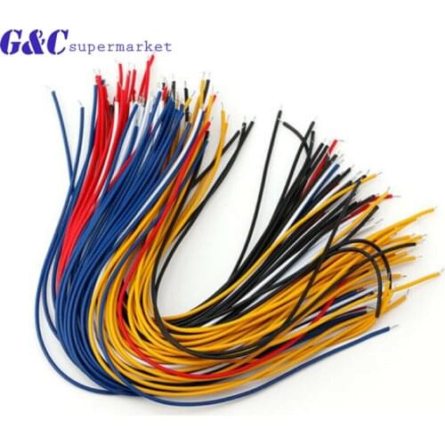 100pcs/lot Pcb Solder Cable Tin-Plated Breadboard Jumper Cable Wire 20Cm For Arduino Two Ends PVC Wire Electronic