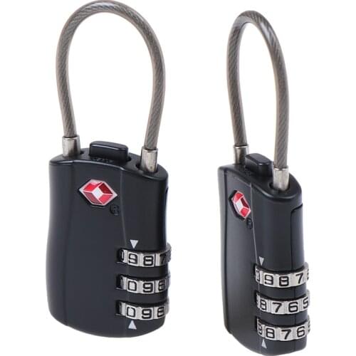 2ps Portable Mini Lock Padlock Outdoor Travel Luggage Zipper Backpack Handbag Safe Alloy Anti-theft Combination Code Number Lock