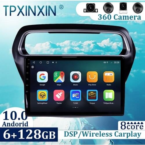 6+128GB For Ford Escort 2015-2018 Android 10 Carplay Radio Player Car GPS Navigation Head Unit Car Radio with Screen
