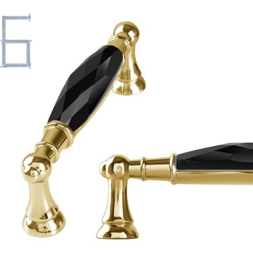 6pcs 3.50'' 5.00'' Drawer Wardrobe Handle Cabinet Kitchen Pull Crystal Handles For Furniture Home Decora Center to Center Pull