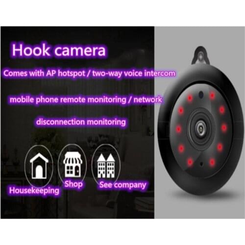 720P HD wireless WIFI network camera HD infrared LED night vision wide angle shooting alarm push for Android iOS system