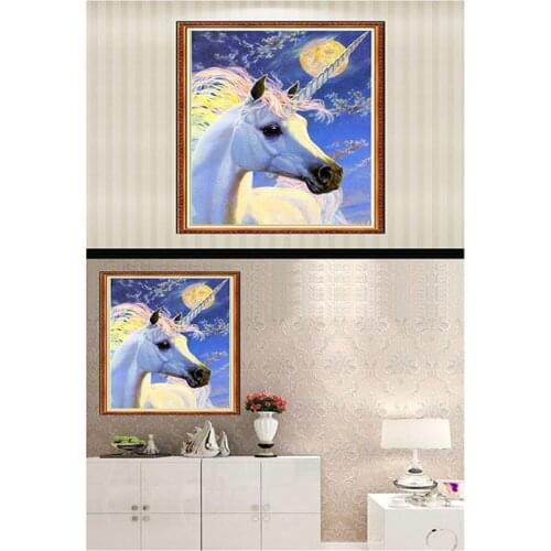 Diamond Embroidery Diy Diamond Painting Cross Stitch Kits Diamond MosaicIce Unicorn Full Square Diamond Embroidery AS015