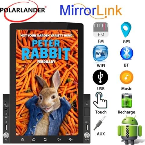 Car Radio 2 Din 10.1 Inch Bluetooth WiFi GPS Android 10 Mirror Link DVR Iphone Video Output Multi-language FM 3USB 1G+16G D110