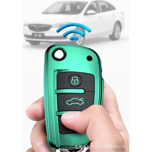 Key Cover Holder For Audi A3 Q2L Q7 A6L 19 Q3 Car Key Case Carbon Fiber Lines TPU Holders Keychain