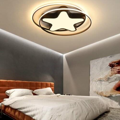Childrens stars ceiling lamp romantic warm light eye protection bedroom lamp home living room lighting led lamp LB022009