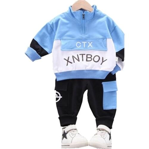 New Spring Autumn Baby Boys Girls Clothes Children Cotton Sports Jacket Pants 2Pcs/sets Toddler Fashion Costume Kids Sportswear
