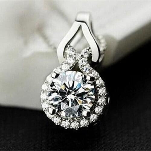 Huitan Gorgeous Women Necklace Dance Party Delicate Accessories Full Paved Dazzling CZ Female Daily Wear Trendy Jewelry Hot Sale