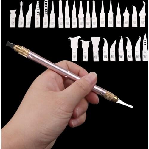 Remove Motherboard Chip Tool Disassemble Rod Tool steel blades 27 in 1 Multifunctional Tool Aluminum alloy Repair Tools