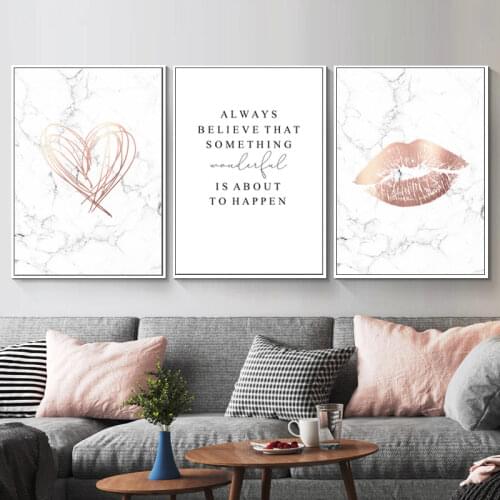 Canvas painting Marble style Posters And Prints Nordic Abstract Wall Art Letter Vogue Quadro Pictures For Living Room Decor