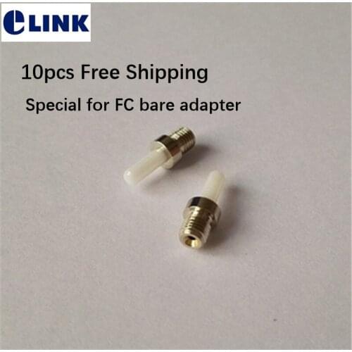 10pcs 250um ceramic ferrule with screw holder special for FC UPC bare fiber adapter ftth coupler testing 126um Connectivity 1.0