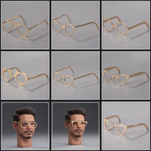 Collectible In Stock 1/6 Male/Female Glasses Figure Accessory Model for 12'' Action Figure Body