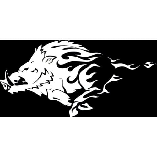 Hot Creative Wild Boar Angry Pig Tribal Animal Car Stickers Motorcycle KK Vinyl Decalss Waterproof PVC 8.4cm X 16.9cm