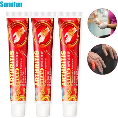 Sumifun 3pcs Arthritis Ointment Treatment Wrist Guard Thumb Finger Pain Relief Tendon Sheath Tenosynovitis Cream Thumb Massage