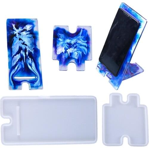 Mobile Phone Support Silicone Molds for Resin Casting DIY Epoxy Holder Cellphone Mount