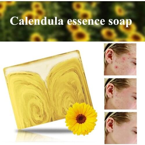 Nature Formula Skin Care Women Face Clean Remove Blackheads Oil Control Anti-mite Anti-acne Rich Foam Calendula Essence Soap