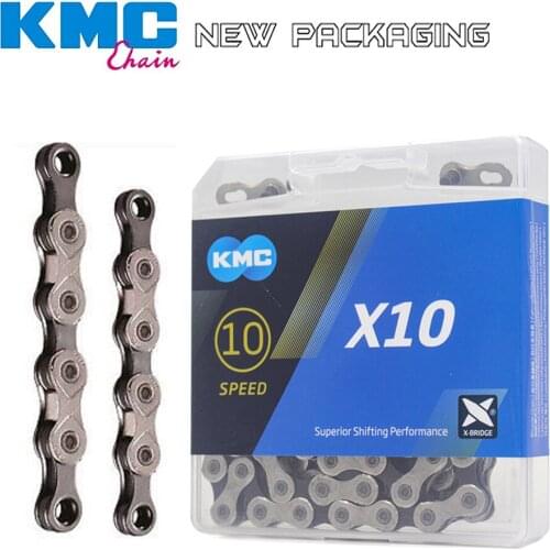 2019 NEW KMC X10 X10.93 MTB Road Bike Chain 116L 10 Speed Bicycle Chain Magic Button Mountain With Original box