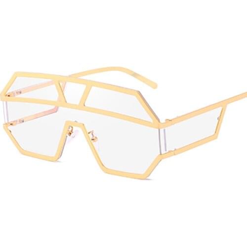 New Europe and the United States cross - border body piece sunglasses ocean piece fashion sunglasses trend personality big frame