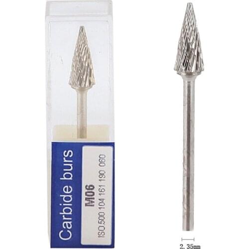 New Dental Tungsten Carbide Steel Burs Cutters Shapes Tips Burrs Polishing M06