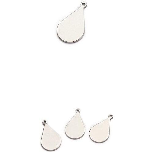 20pcs/lot 18.5*10.5mm stainless steel drop Connector Metal Alloy Pendant For DIY bracelet Jewelry Making dft4sa