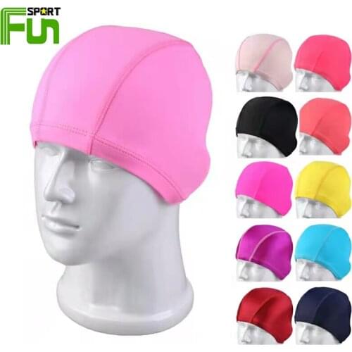 STARFUN Swimming Cap Women Breathable Elastic Summer Swim Pool Beach Hat Protect Ears Long Hair Outdoor Sports Men Free Size
