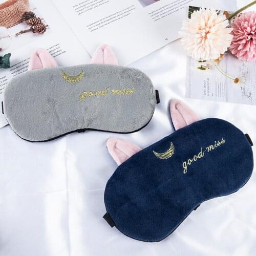 Cute Moon Eye Mask Rest Sleep Comfortable Cover Relax Blindfold Nap Eye Patch New