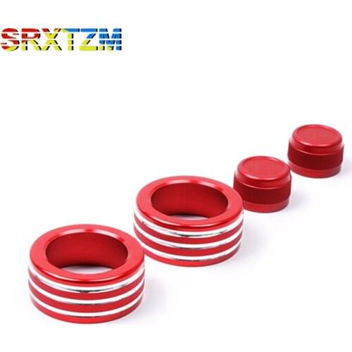 SRXTZM Car Air Conditioning Sound Knob Covers Cover Interior Decoration For BMW E90 3 Series 2005-2013 Accessories Car-Styling
