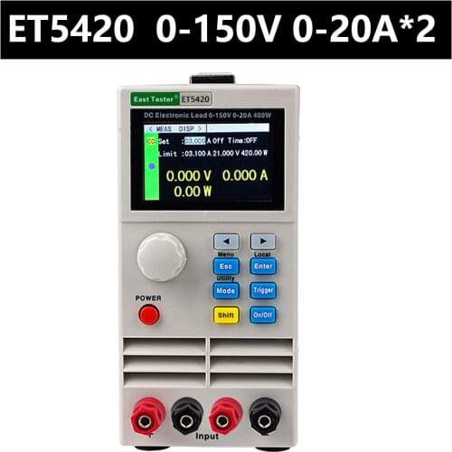 ET5410 150V 40A/15A 400W Electrical Load Professional Programmable Digital Control DC Load Electronic Battery Tester Load Meter