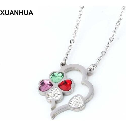 XUANHUA Wholesale Stainless Steel Fashion Chain Necklace Jewelry Accessories Valentines Day Gift Jewellery Indian Jewelry