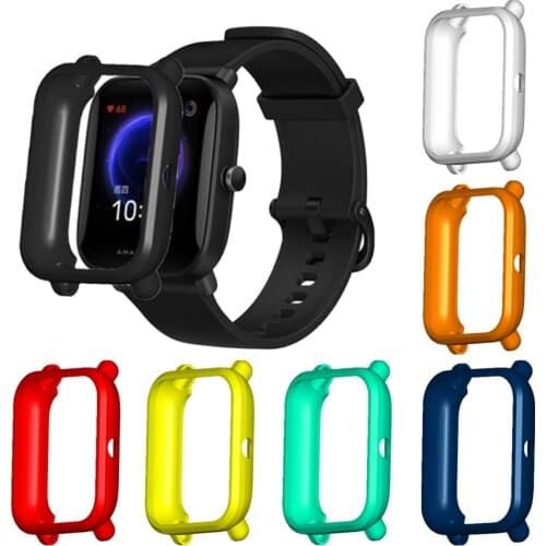 Protective Case for Amazfit Bip U Watch Cover Soft TPU Shell Bumper for Xiaomi Huami Amazfit Bip/Bip Lite 1S Protector Frame