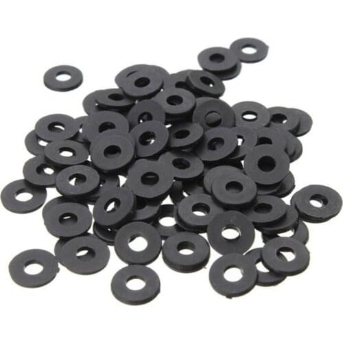 200PCS Black Nylon Flat Insulating Washers M3 6mm x 1mm Gaskets Spacers Tool Parts Accessories Drop Shipping Flat Washer