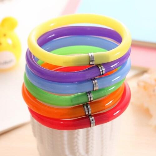 30 Pcs Creative Candy Color Bracelet Bracelet Ballpoint Pen Student Child Ballpoint Pen Creative Stationery Wholesale