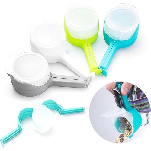 4 Pcs Snack Sealing Clip Fresh Keeping Sealer Food Storage Bag Plastic Cap Candy Storage Effect Clamp Kitchen Tools HOT SELL