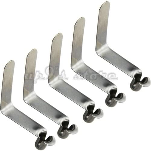 5pcs Stainless Steel 5/6/7.5mm Push Hollow Button Spring Clips Snap Locking for Kayak Paddle Spring Clip Tent Pole Awning