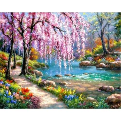 Diamond Painting Landscape Diy Full Diamond Embroidery Landscape Mosaic Picture