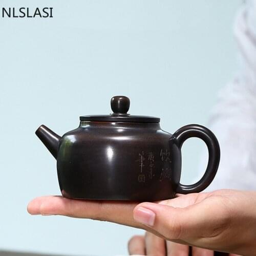 Authentic Yixing Handmade Tea Pot ball hole filter Purple Clay Teapot Raw ore Beauty Kettle Chinese Tea Ceremony Gifts 190ml
